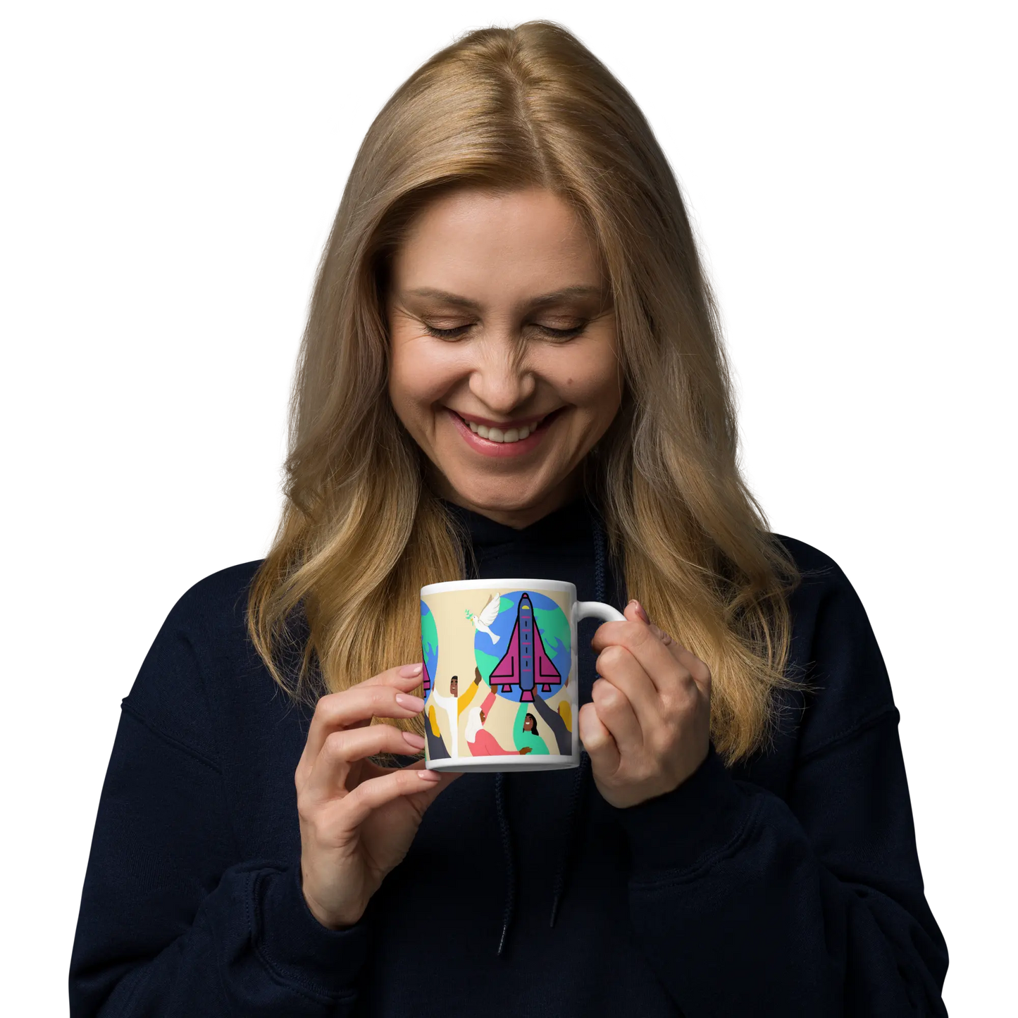 First Home White glossy mug First Home Gift Shop