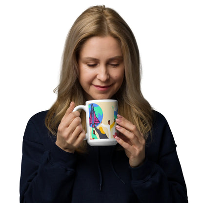 First Home White glossy mug First Home Gift Shop