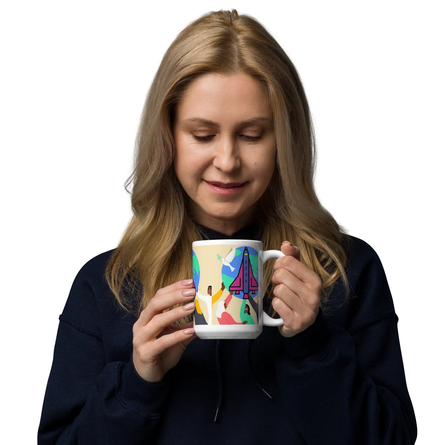 First Home White glossy mug First Home Gift Shop