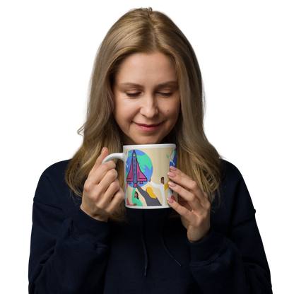 First Home White glossy mug First Home Gift Shop