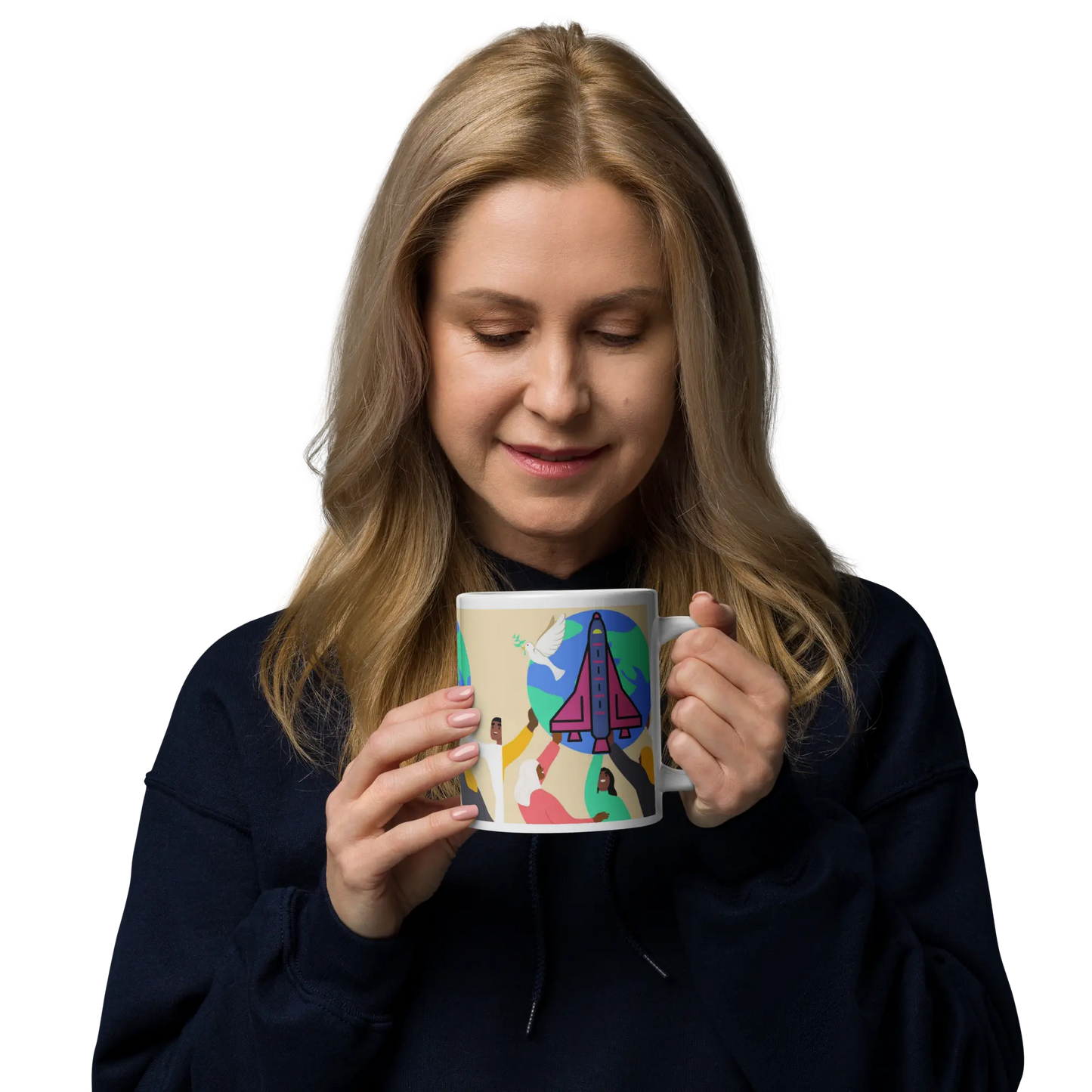 First Home White glossy mug First Home Gift Shop