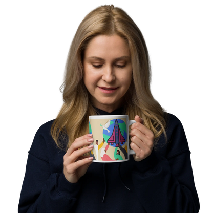 First Home White glossy mug First Home Gift Shop