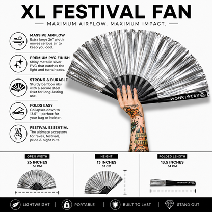 Galactic Silver XL Festival Fan