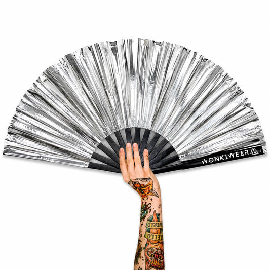 Galactic Silver XL Festival Fan WonkiWear