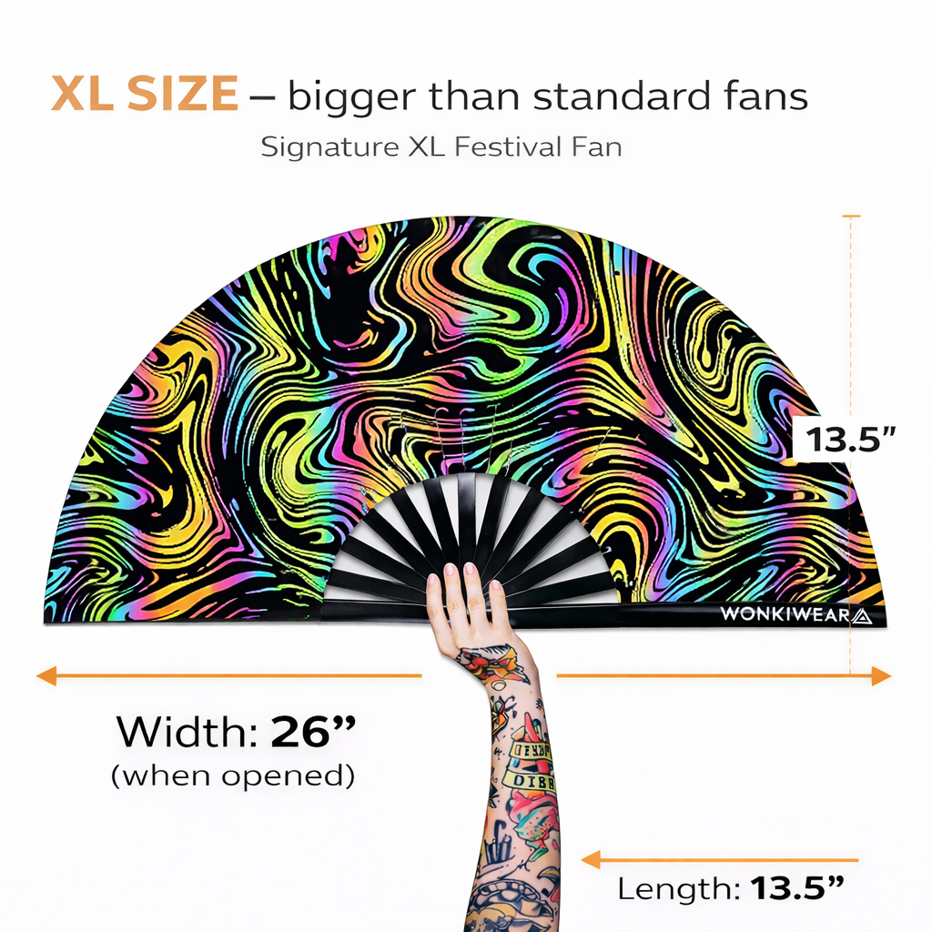 Swirl XL Reflective Festival Fan