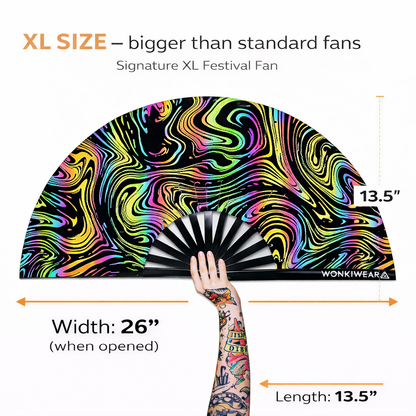 Swirl XL Reflective Festival Fan