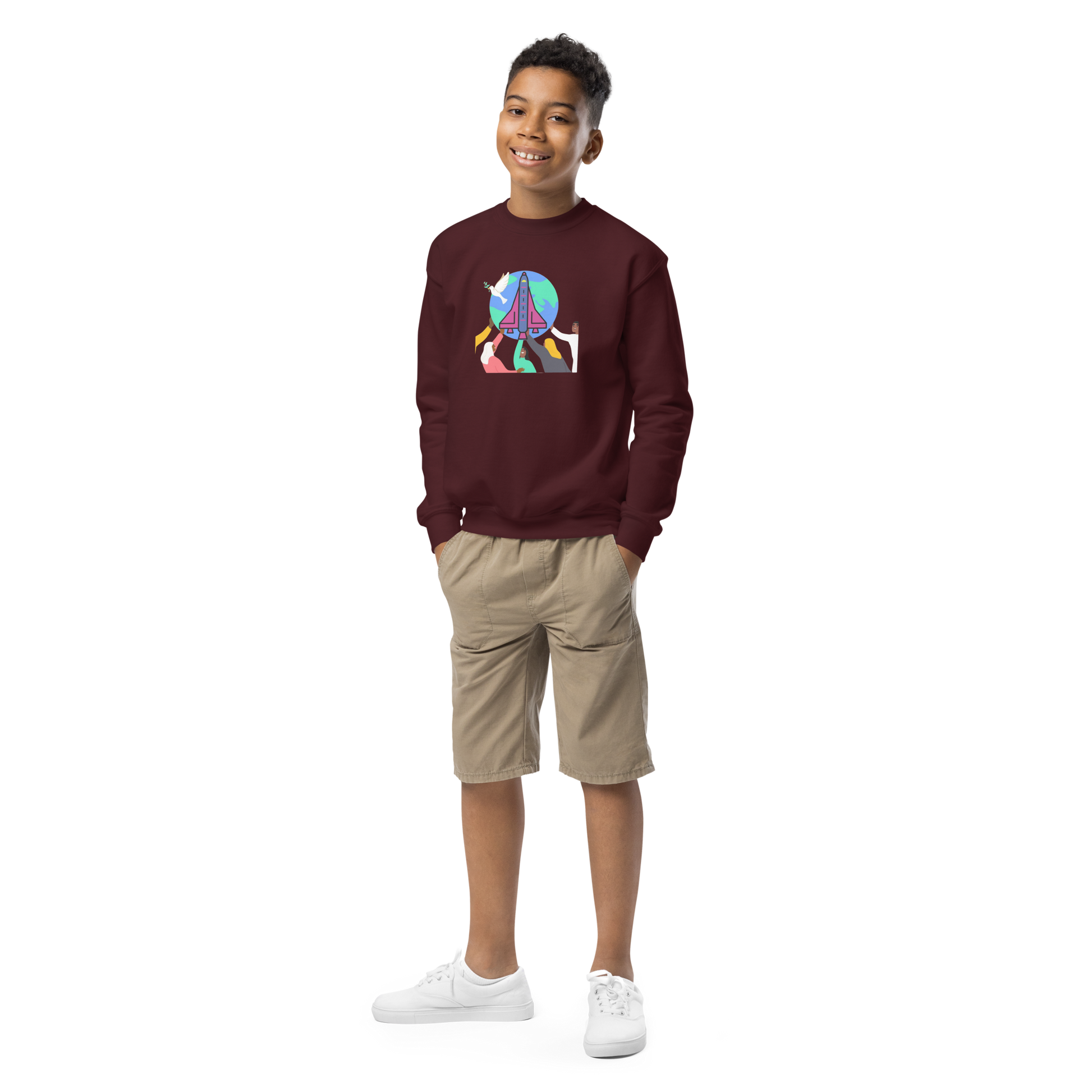 First Home Youth crewneck sweatshirt - First Home